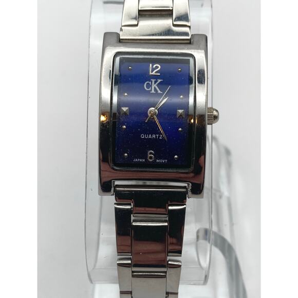Vintage Calvin Klein CK Women\'s Tank Watch 17mm - Fresh Battery - Wrist 6.25\